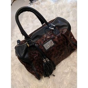 B2 Bebe Brown Snakeskin Purse
